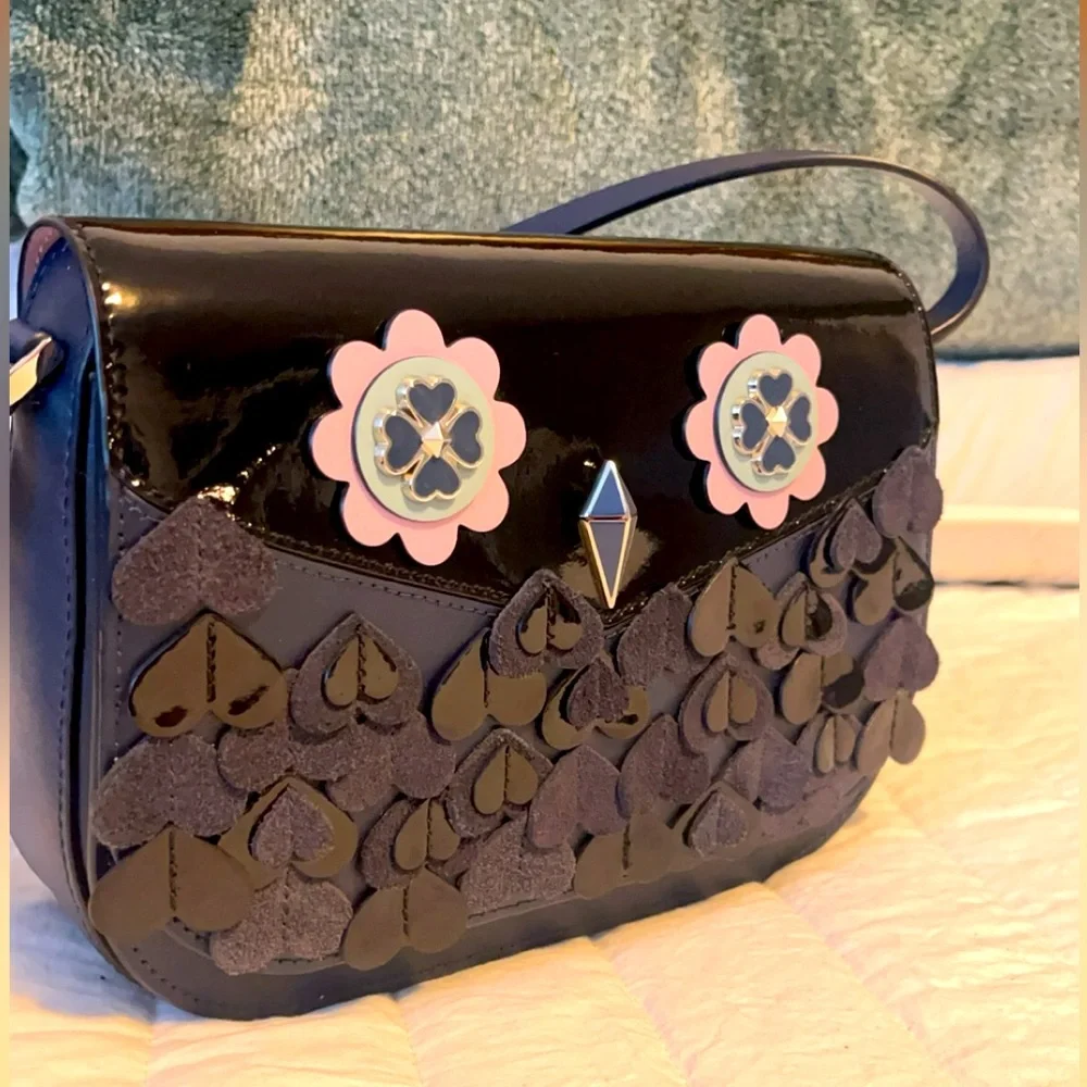 Kate Spade Owl Zibbi leather crossbody 🦉...NWOT‼️ - Picture 7 of 12